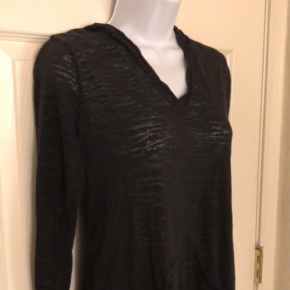 Adorable Sheer Black Animal Print Hoodie - Picture 2 of 9